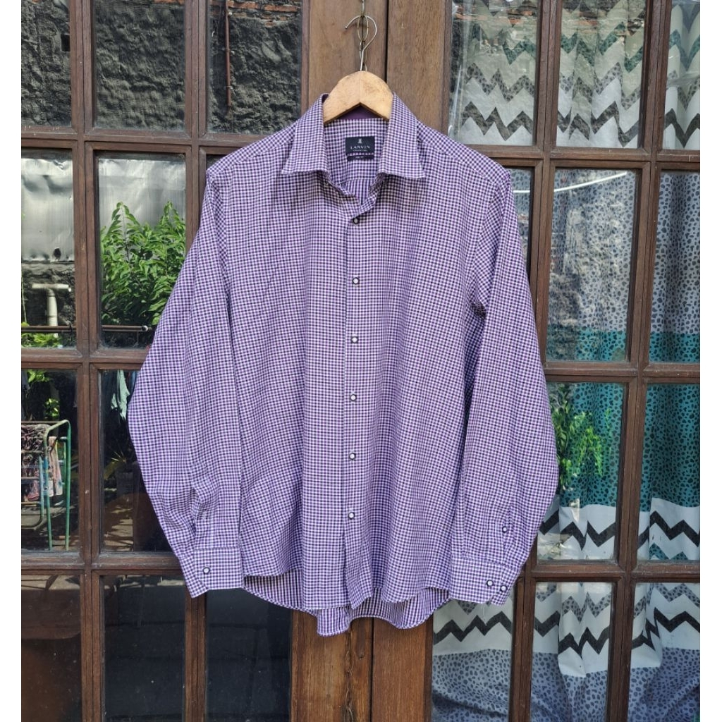 Kemeja Lanvin Paris Mens Large