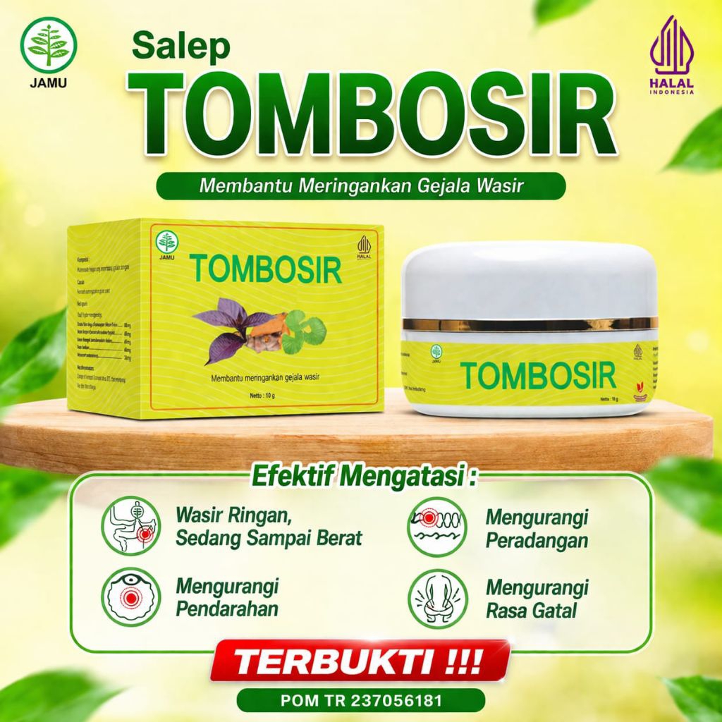 Salep Wasir Ampuh Herbal | TOMBOSIR Original Halal & BPOM