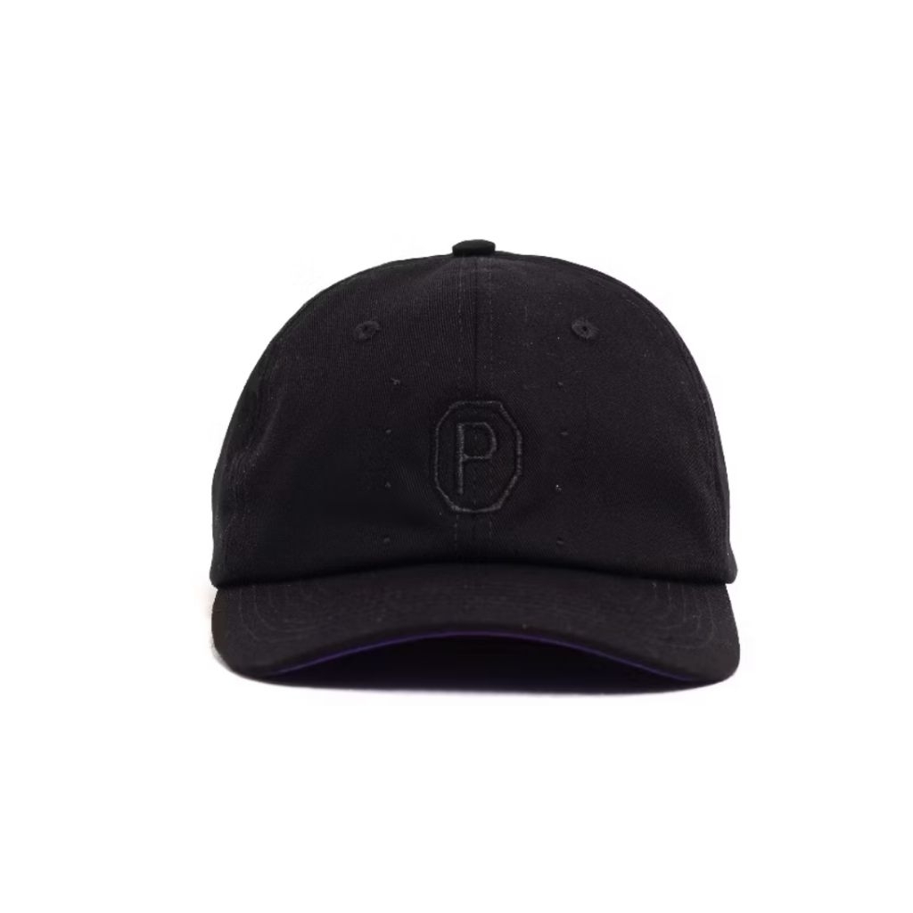 Topi Perunggu P Logogram Black | Perunggu Merch | Topi Baseball Pria Wanita