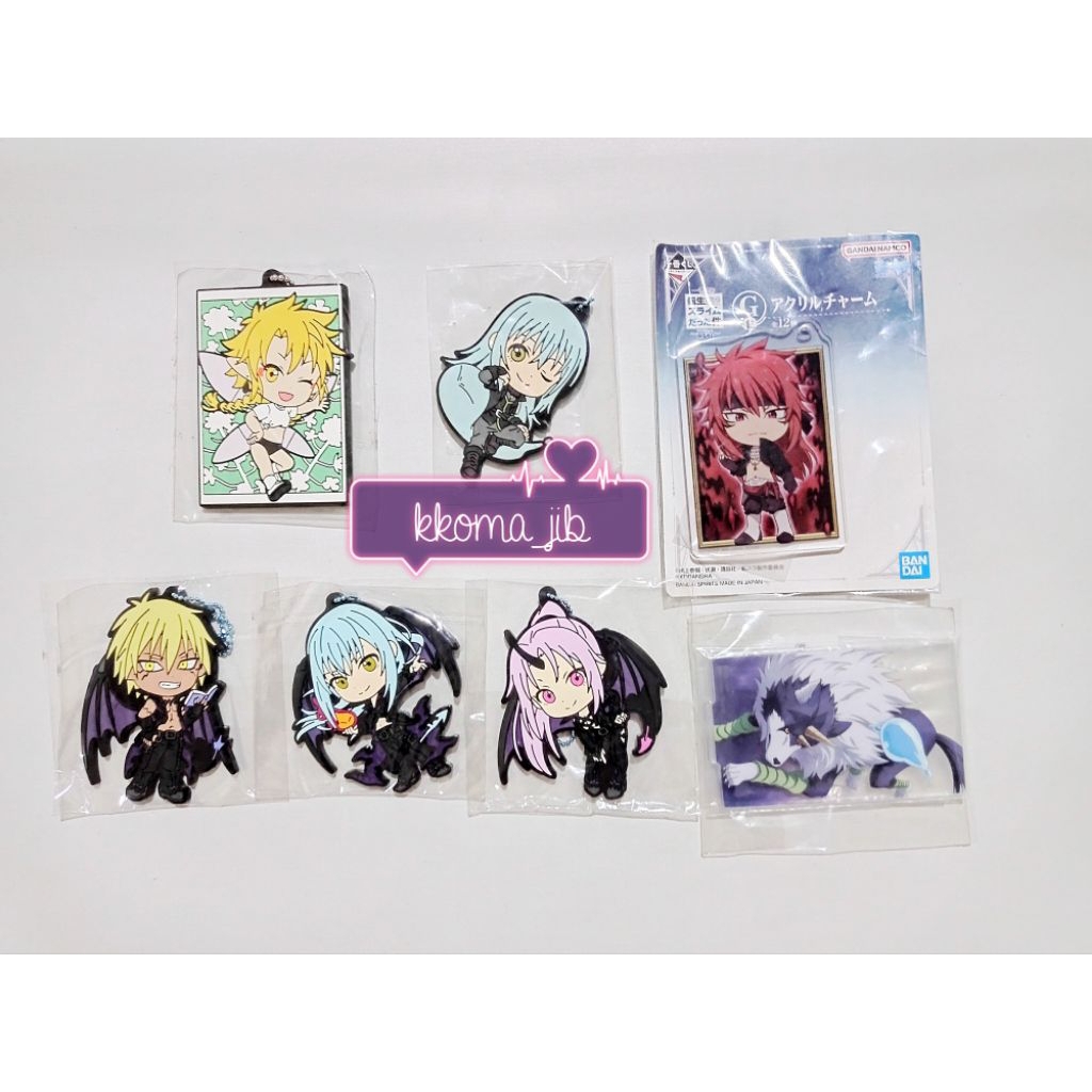 That Time I Got Reincarnated as a Slime Tensura Mix Merch Acryli Stand Rubber Keychain