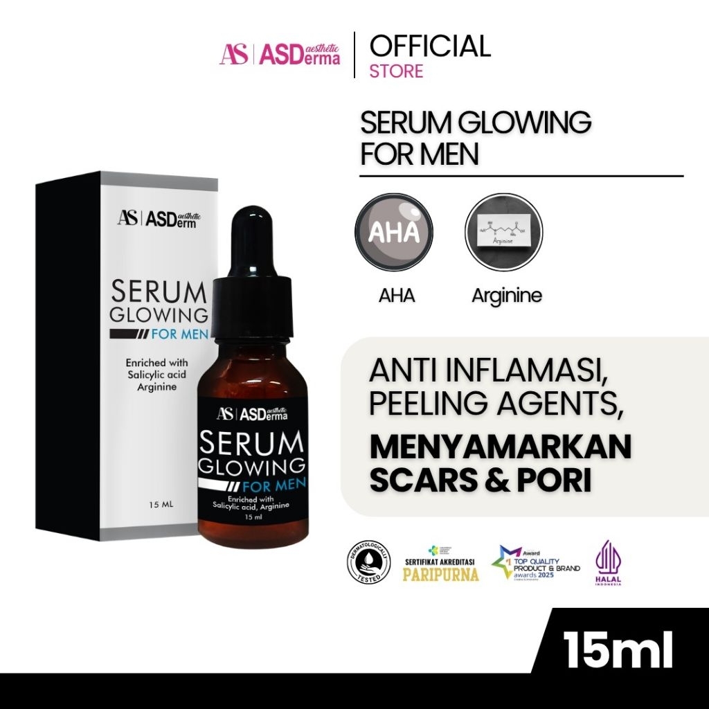 Asderma Aesthetic Serum Glowing For Men