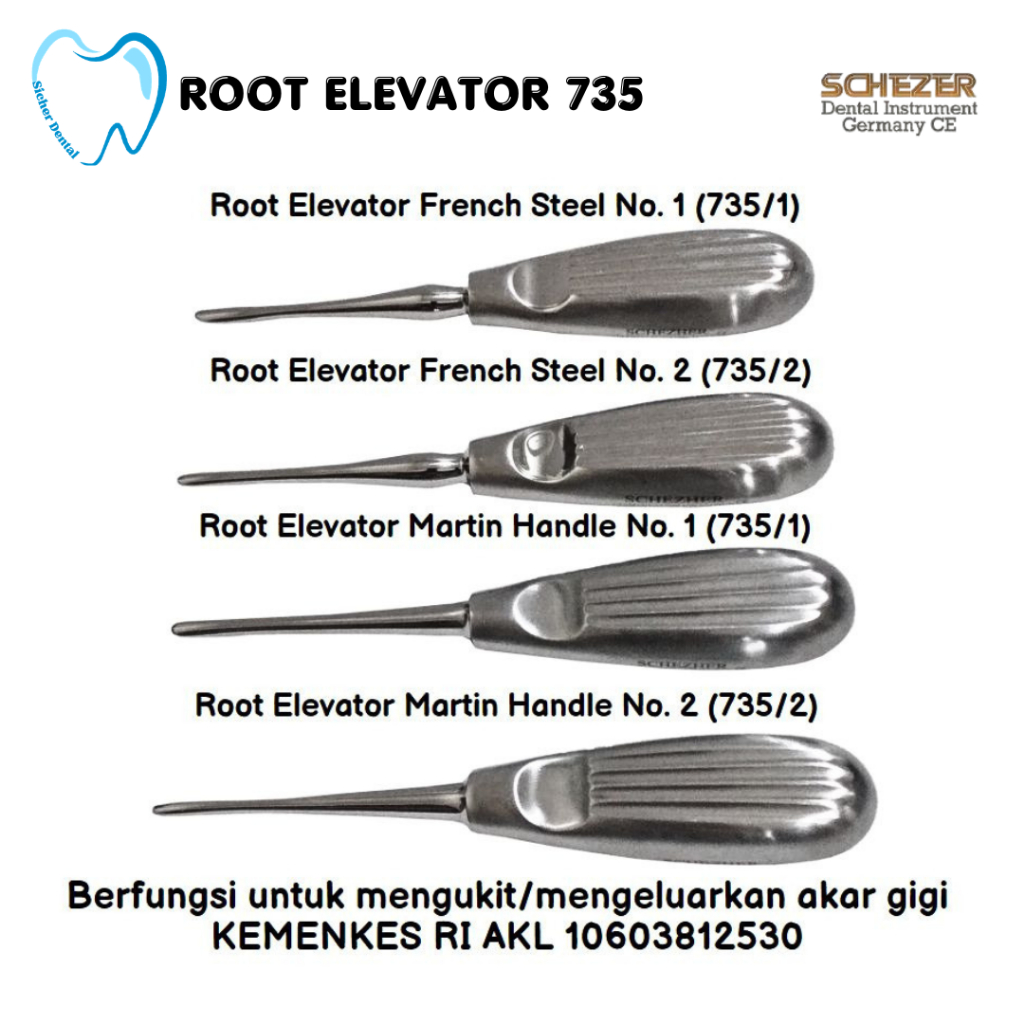 Dental Root Elevator Bein Schezer - Dental Instrument
