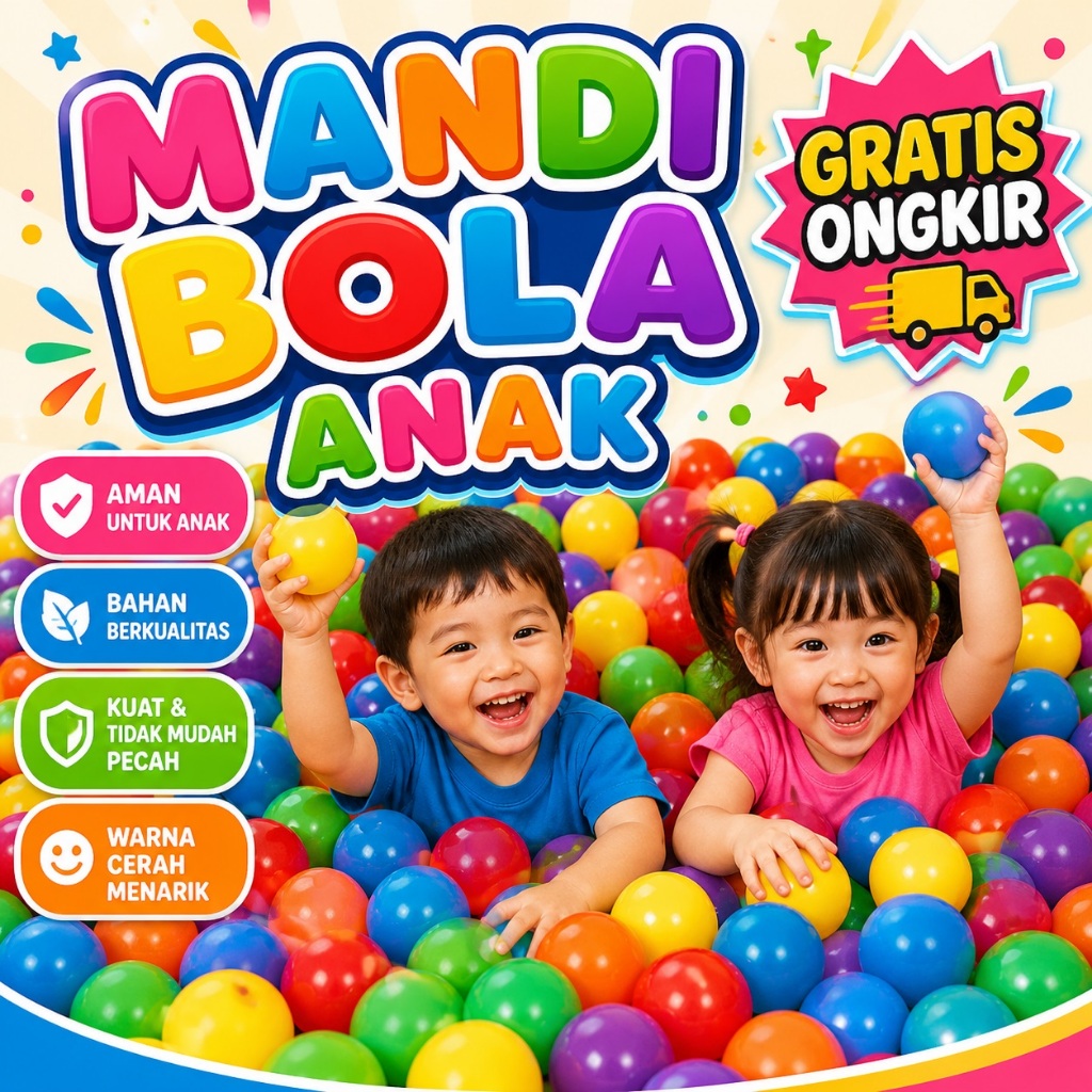 Bola mandi bola warna warni Bola mandi bola Mandi bola plastik sni Bola mandi bahan plastik murah is