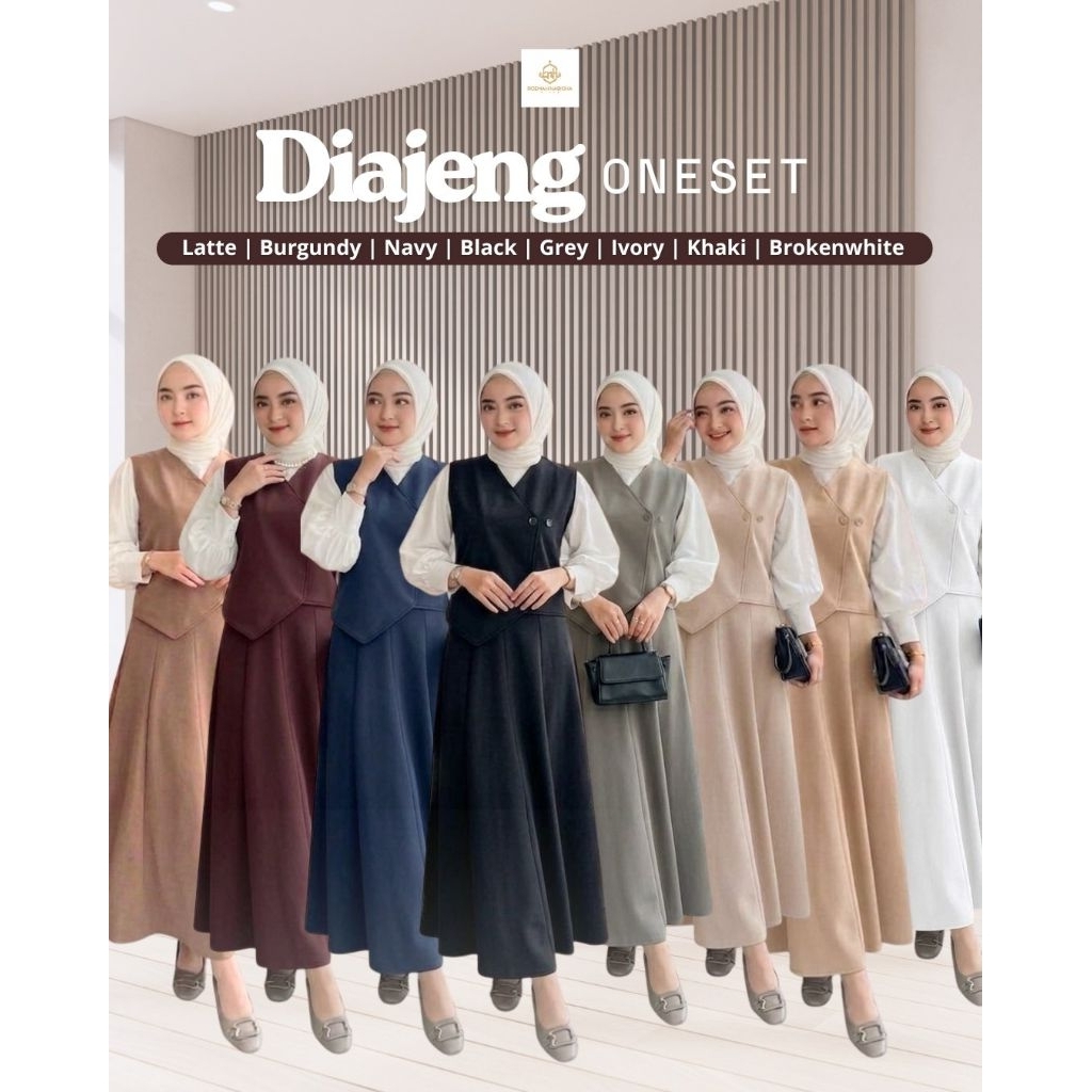 PO‼️[ORDER VIA CHAT-JANGAN CHECK OUT] Oneset Perempuan Dewasa Diajeng One Set by RNH Roemah Nabigha 