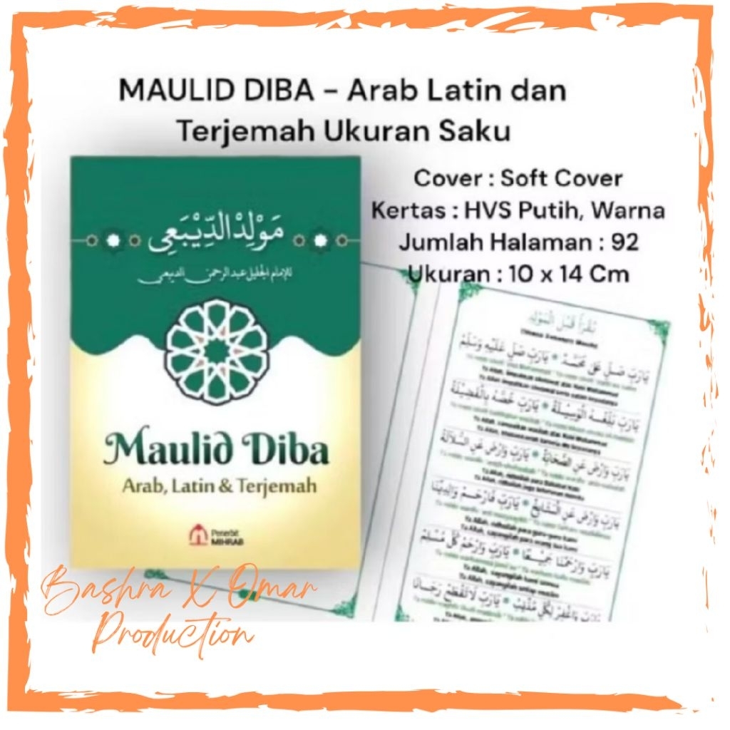 Kitab Maulid Diba Ukuran Saku / MAULID DIBA