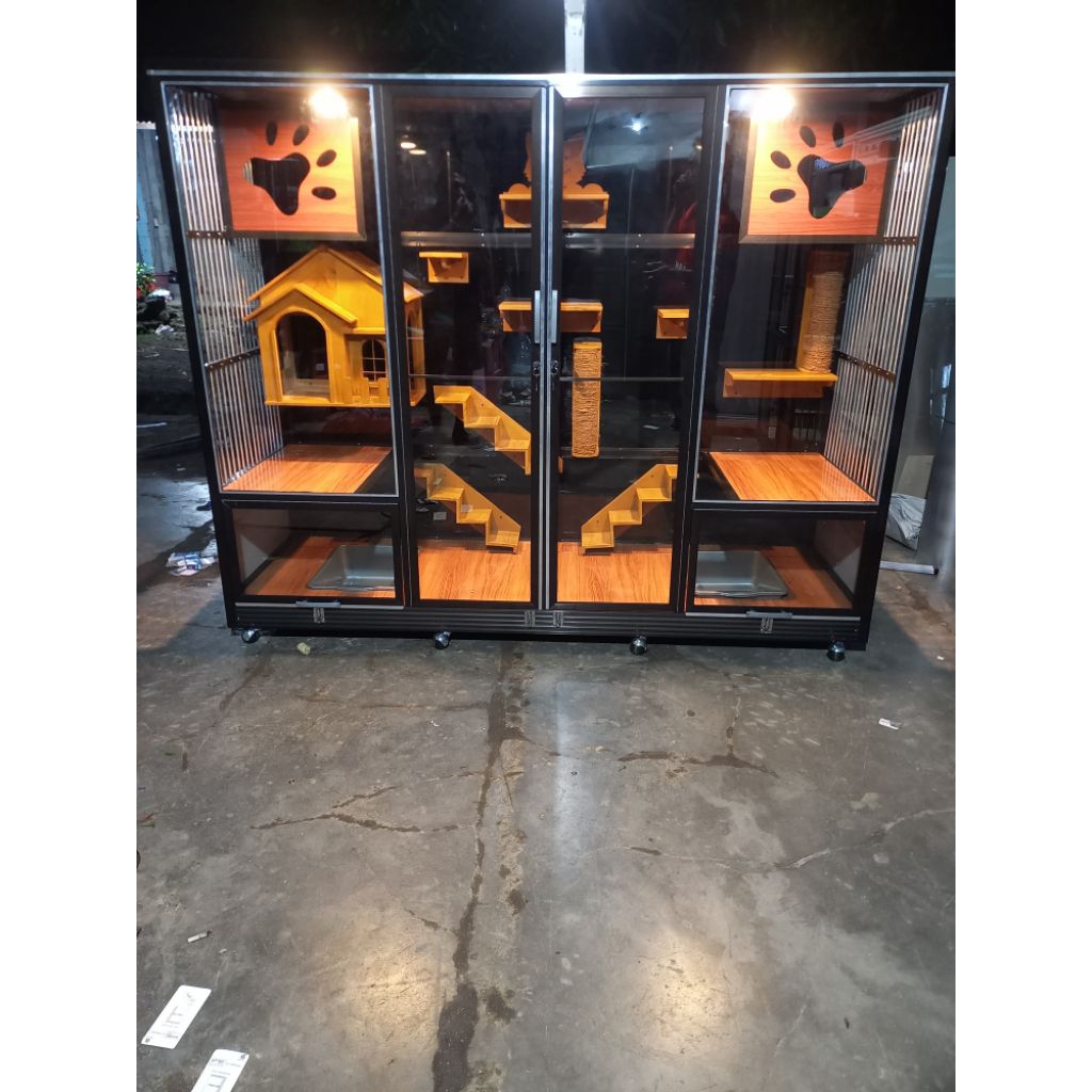 KANDANG KUCING PLAYGROUND // KANDANG PREMIUM // RUMAH KUCING // KANDANG KUCING ALUMINIUM