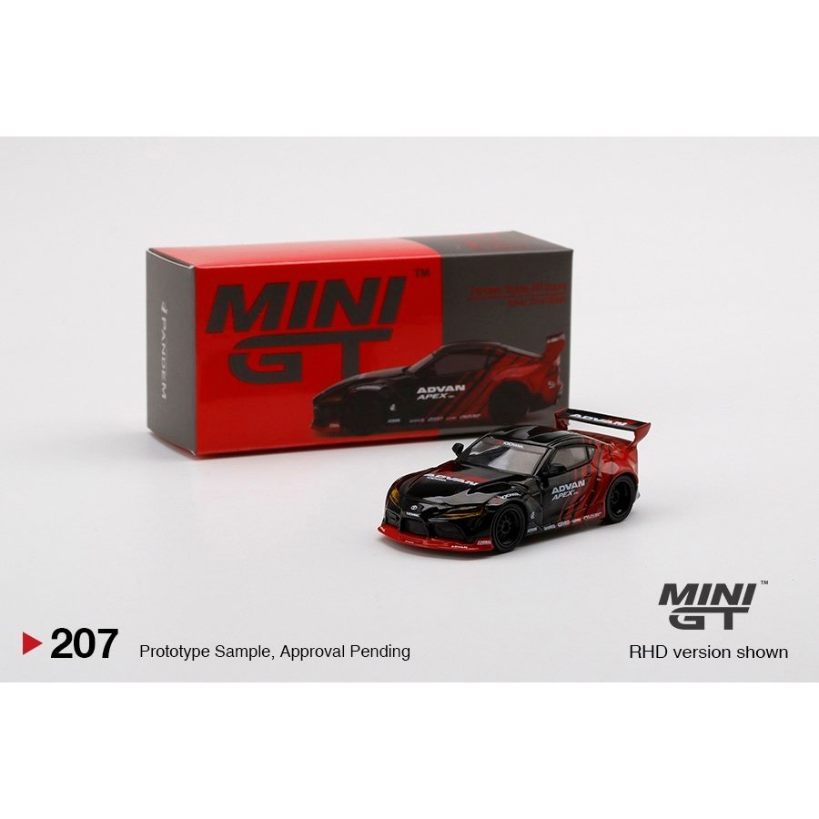 Diecast Model Mini GT Pandem Toyota GR Supra Advan Apex 2019 SEMA 207