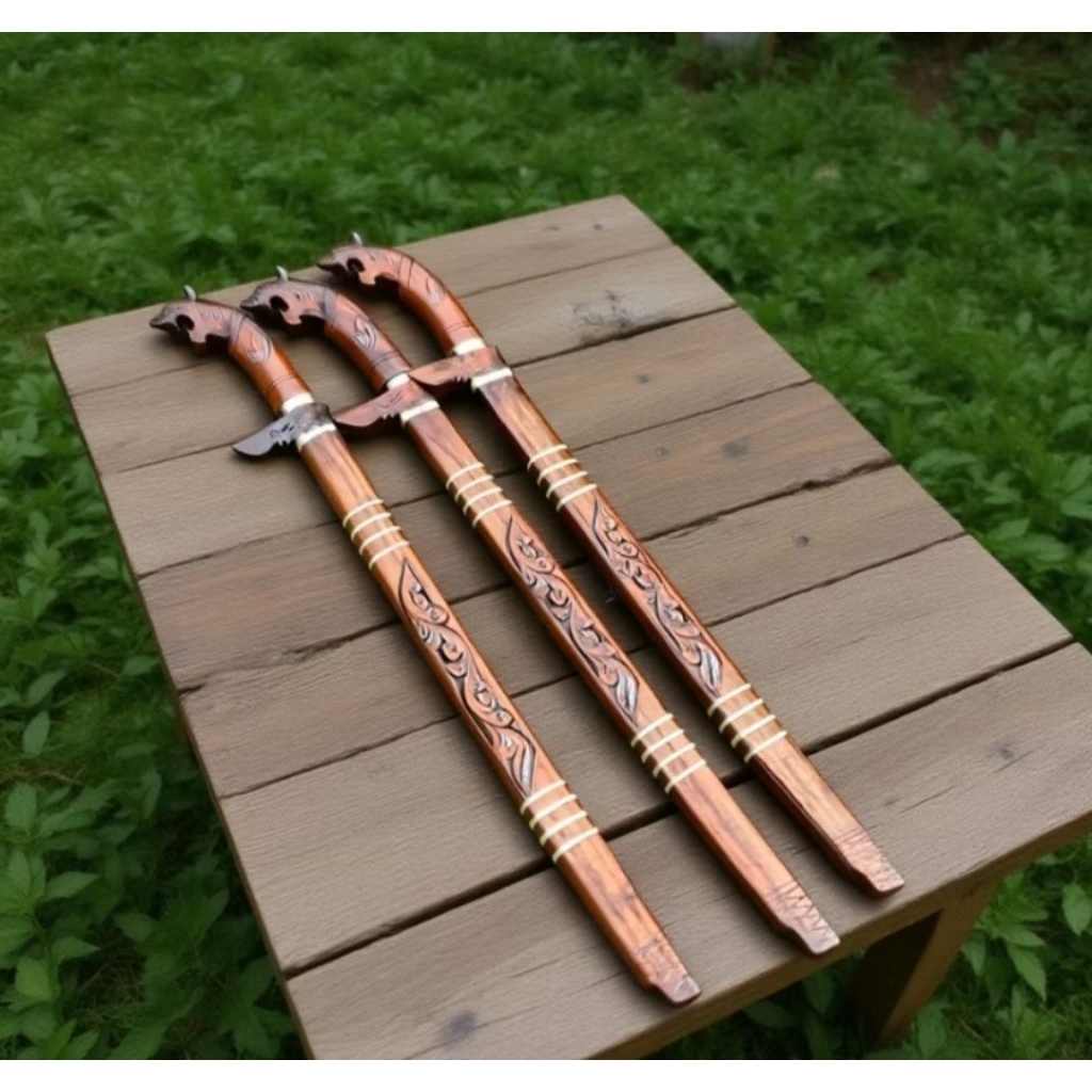SILVAMILIONSTORE Pisau baja super tajam / Golok baja asli / pedang samurai panjang /
