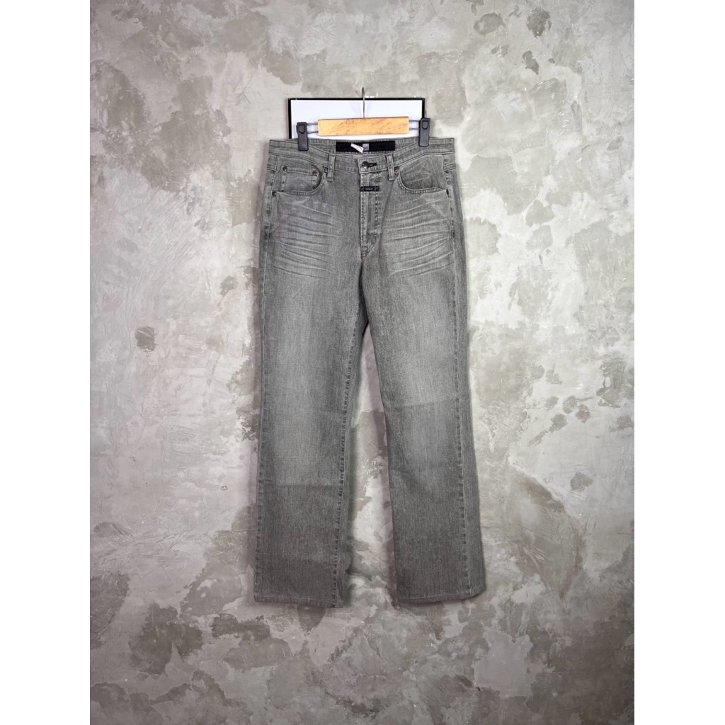 2000s Mfg Marithe Francois Girbaud Paris Whisker Regular Grey Jeans