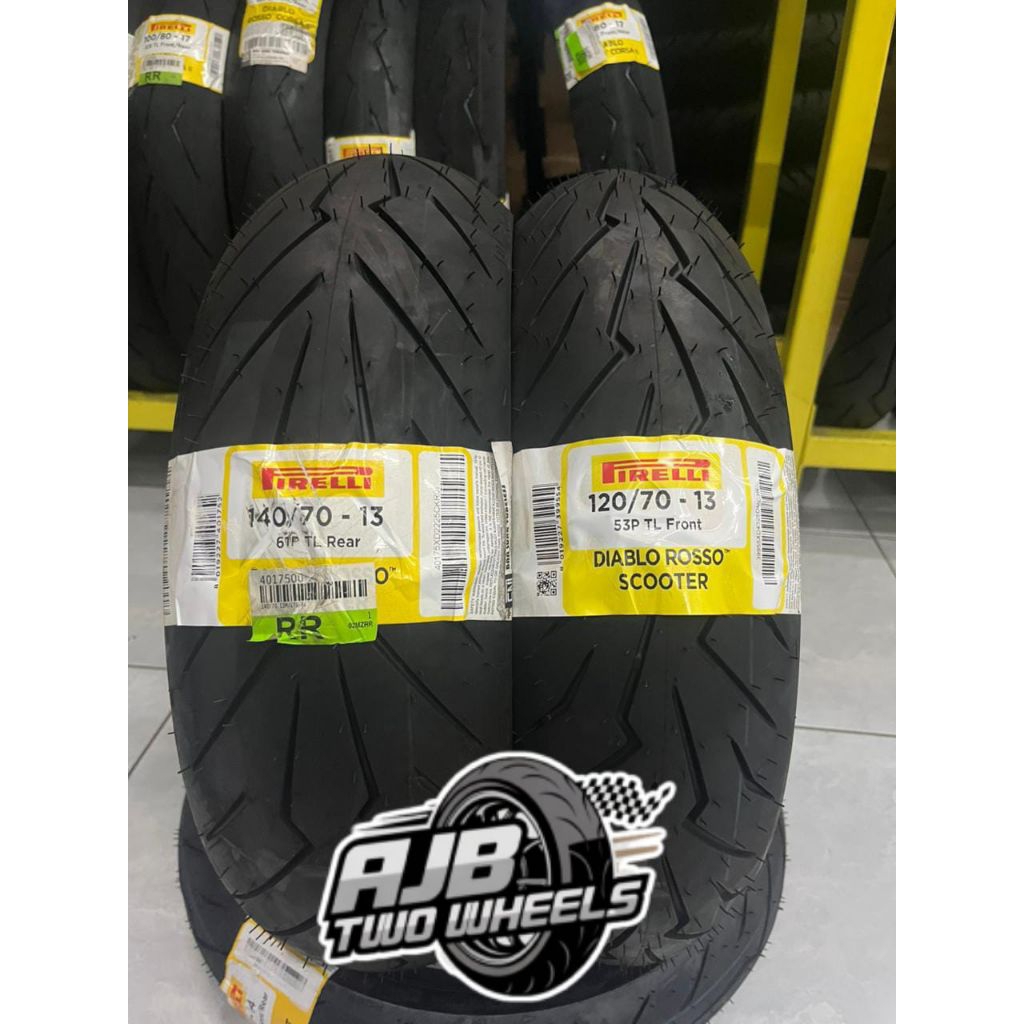 PIRELLI DIABLO ROSSO SCOOTER 120/70-13 & 140/70-13