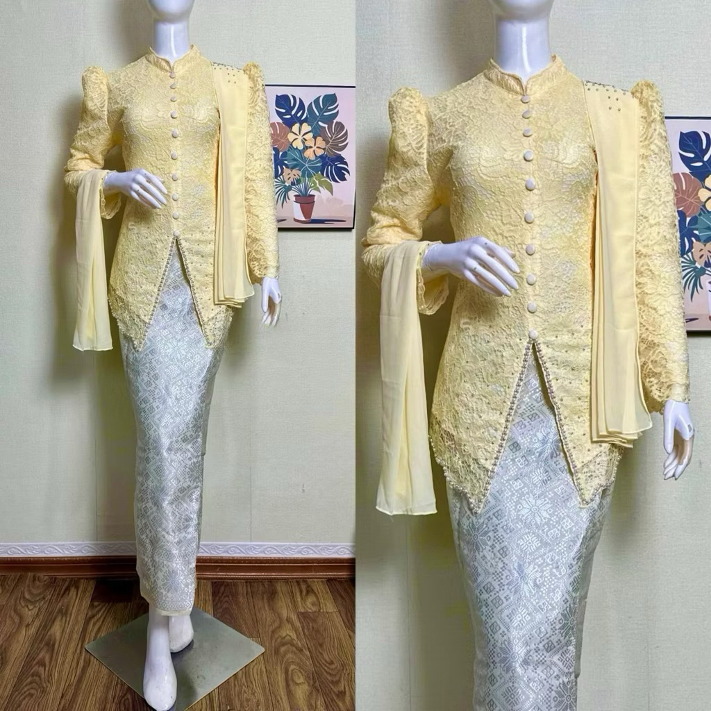 UnilaFashionStore - Kebaya Lesti brokat bermotif / kebaya kondangan / kebaya wisuda / kebaya lamaran