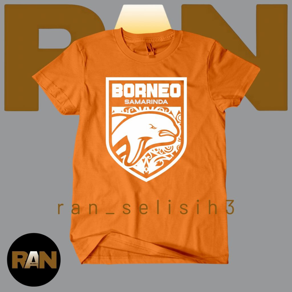 Baju T-shirt Kaos Borneo FC Logo Besar l Kaos Borneo FC Samarinda