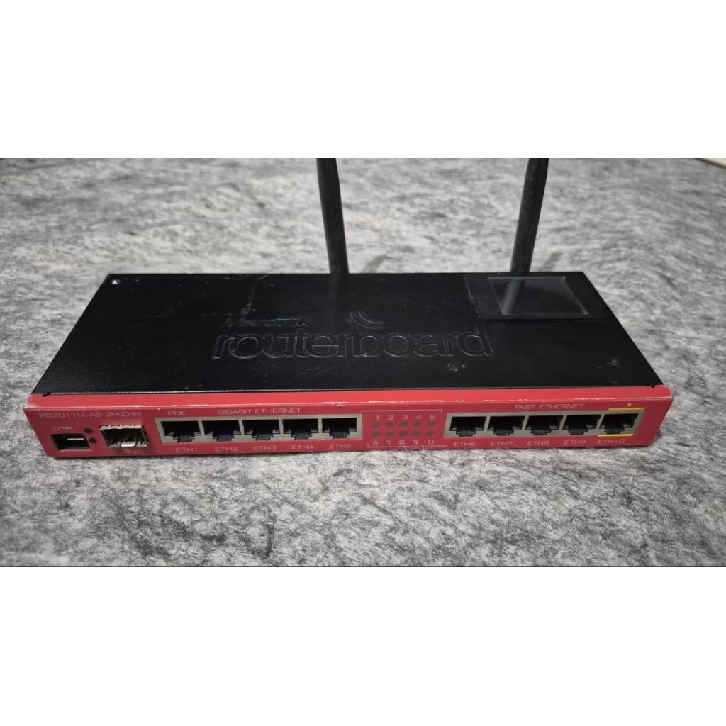 Router MikroTik RB2011UiAS-2HnD-IN Bekas – Fullset, Normal, Siap Pakai