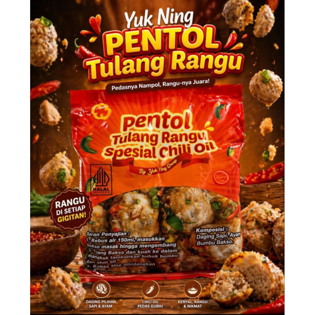 Pentol Tulang Rangu By Yuk Ning Isi 5 Jumbo