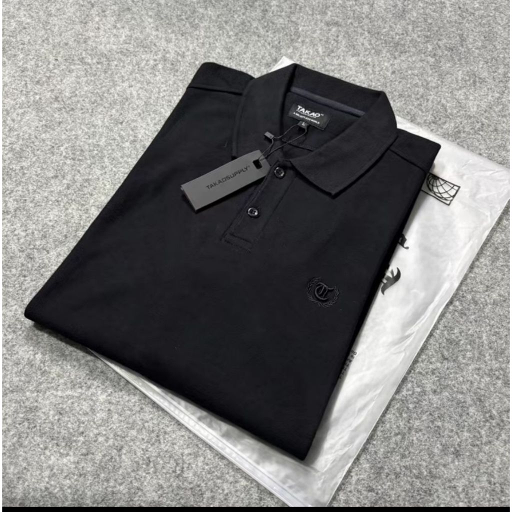 Kaos Polo Bordir Timbul Original Brand Local Bahan Pique Diamond 24s