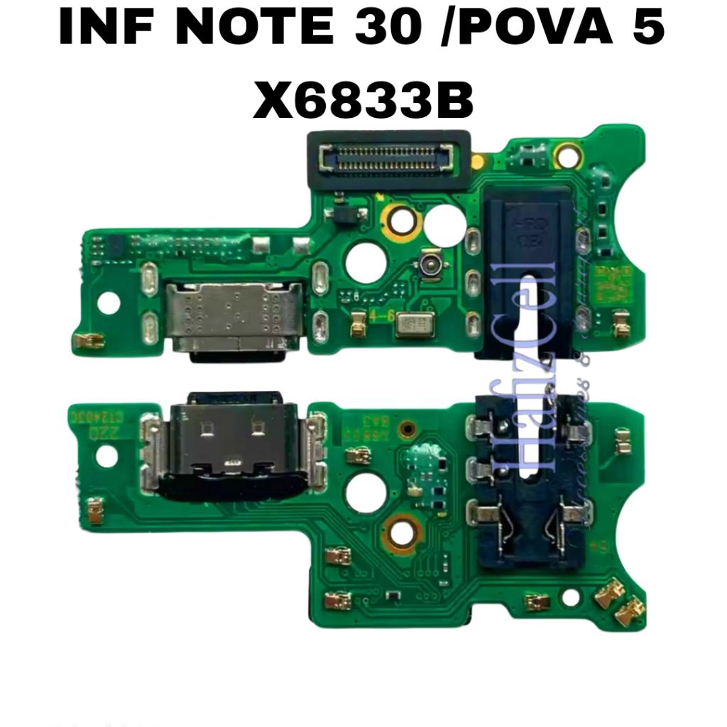 PCB CAS / CONECTOR CAS / PAPAN CAS ORI HP INFINIX NOTE 30 / TECHNO POVA 5 (X6833B) ORI