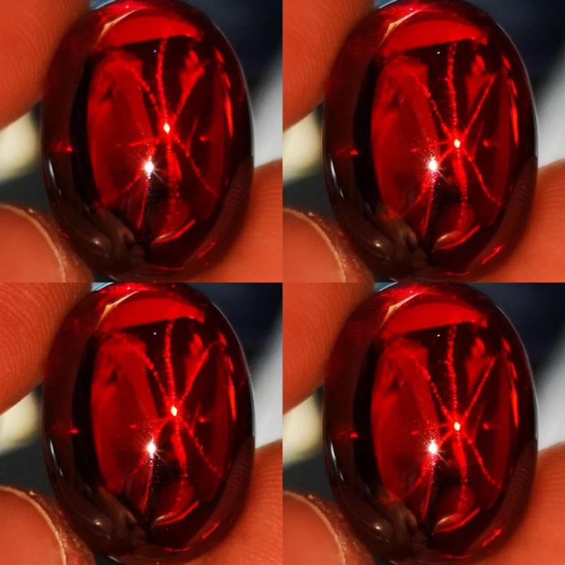 Cincin Pria batu permata merah siam star bangkok top 6 ray star crystal