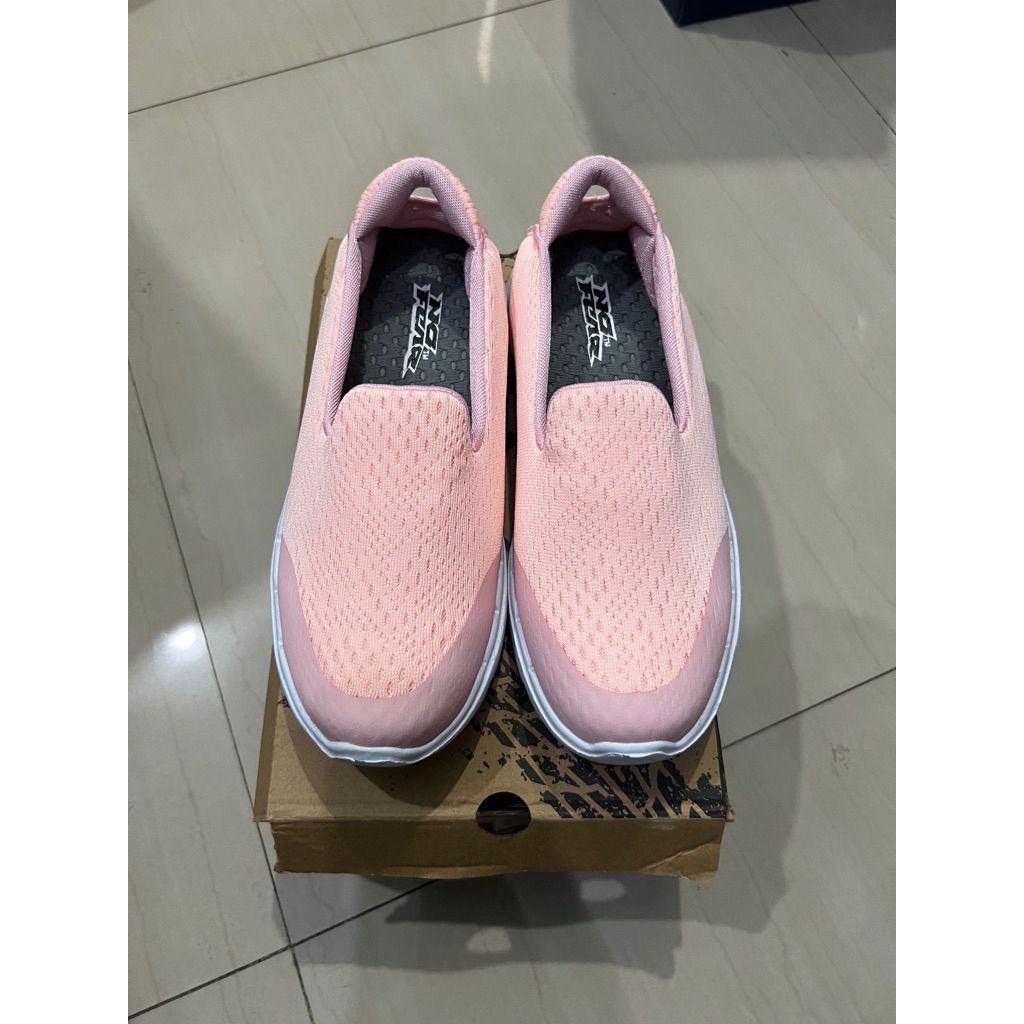 Sepatu Slip On No Fear Leisure Pink 100% Original