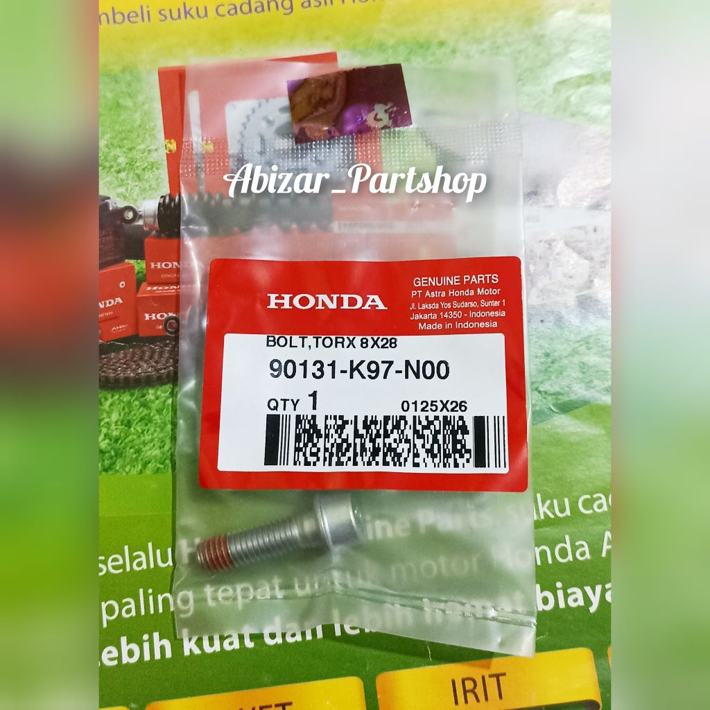 90131K97N00 Bolt Torx 8x28 / Baut Kaliper Rem Depan PCX 150 K97 ADV 150 K0W ADV 160 K0WL PCX 160 K1Z