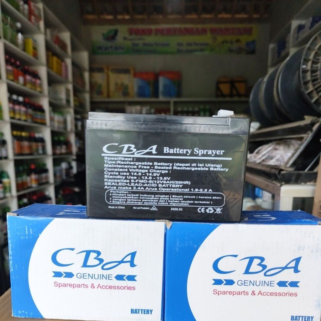 Battery Sprayer Aki Kering Tangki CBA 12V8AH/20HR Original