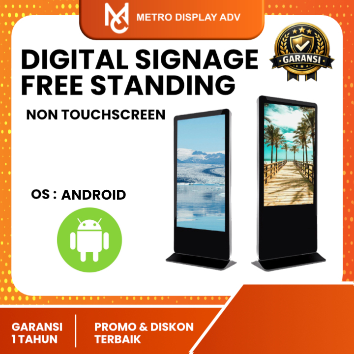 Digital Signage Free Standing Non Touchscreen (OS Android)