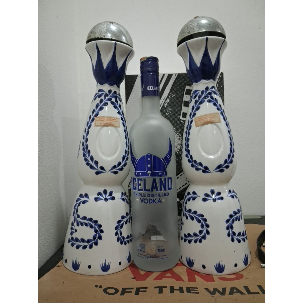 botol azul kosongan