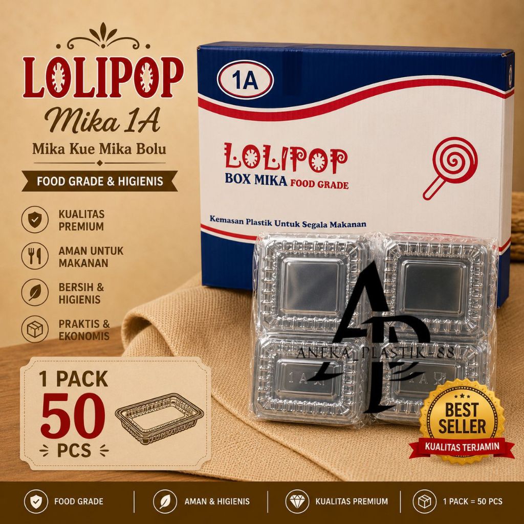 PLASTIK MIKA KUE UKURAN 1A JUMBO/ MIKA KOTAK BESAR/ BOX MIKA KUE BOLU BESAR