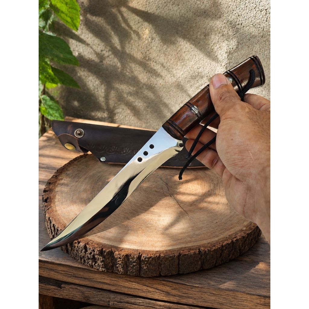 Pisau Outdoor Premium Full Tang Tajam & Kuat Cocok Camping Berburu & Survival