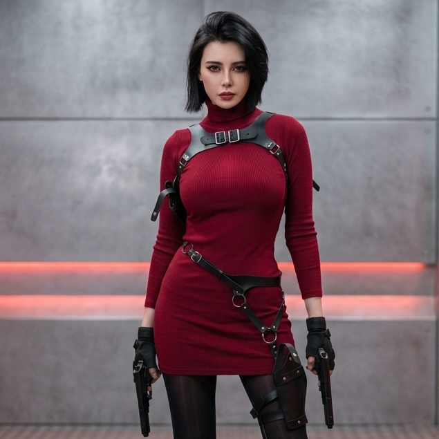 Kostum Cosplay Ada Wong Resident Evil 4 Remake [LENGKAP]
