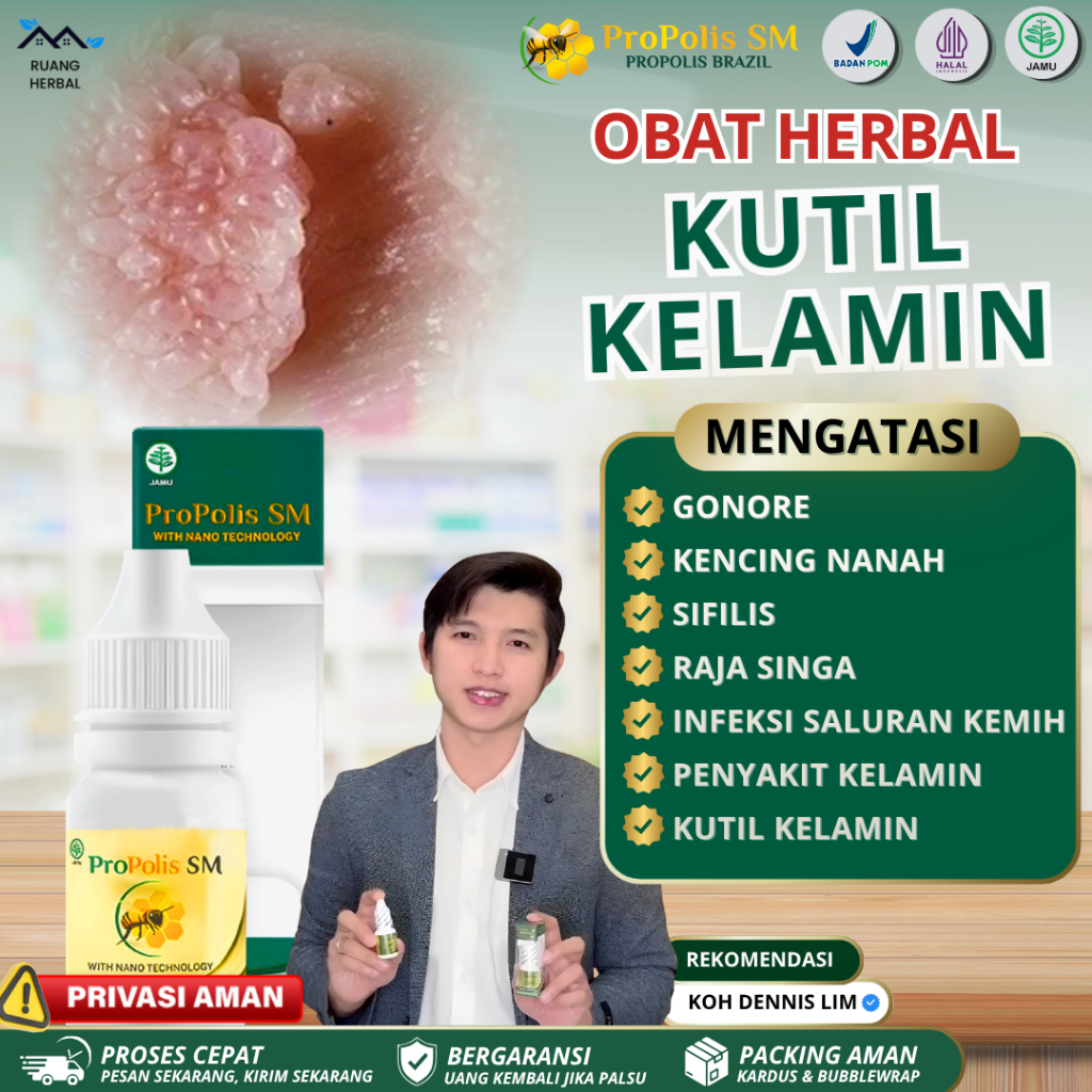 Obat Tetes Kutil Kelamin, Gatal area kelamin, Luka pada kelamin, Perontok kutil, Jengger ayam, Lecet