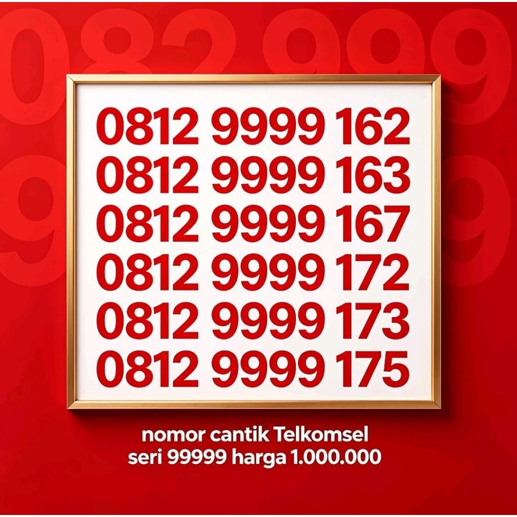 TELKOMSEL SERI 99999