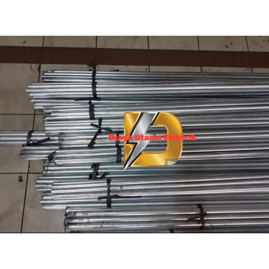 Pipa Conduit Besi 1/2" / Pipa conduit galvanize 20mm panjang 3.6m