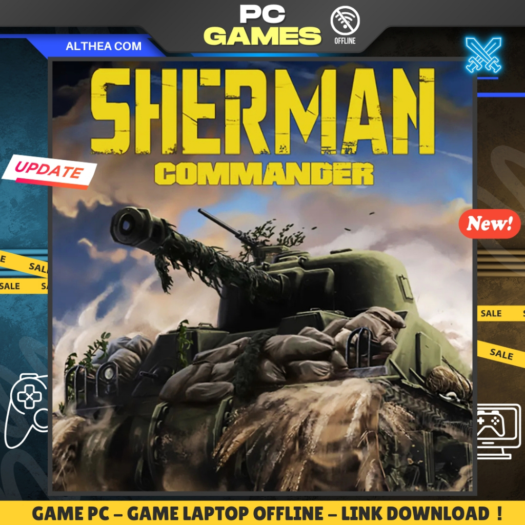 SHERMAN COMMANDER - STRATEGY - WAR - RTS - GAME PC / LAPTOP - OFFLINE