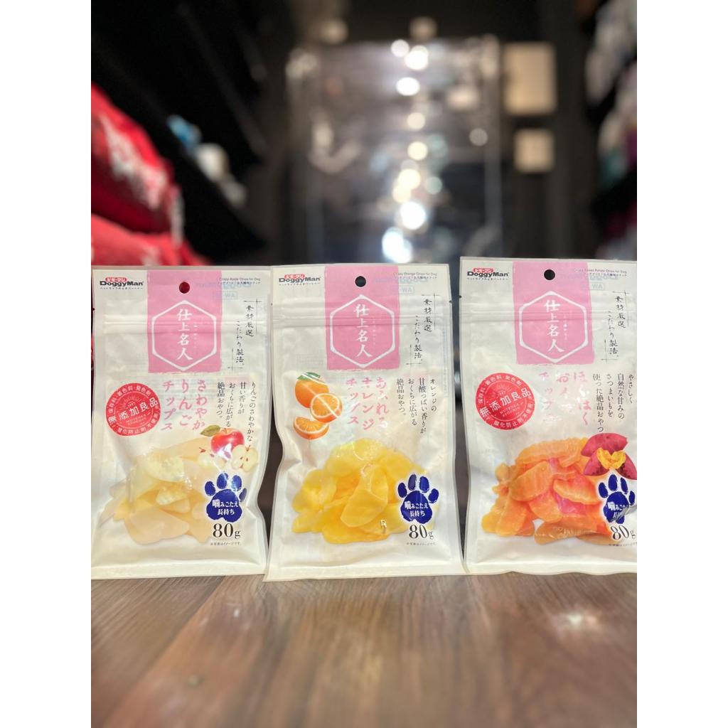 DoggyMan Snack Anjing Crispy Sweet Potato/Apple/Orange 80gr