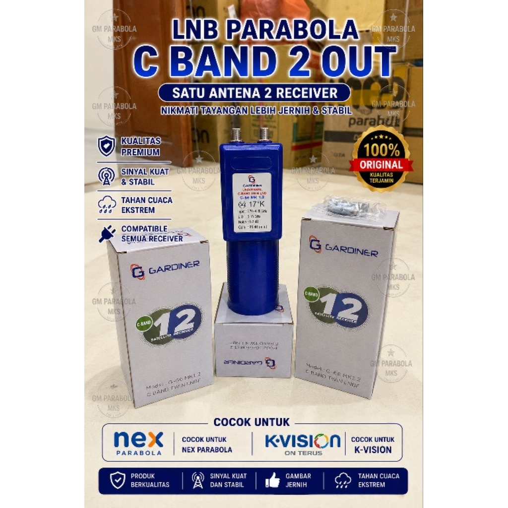 lnb parabola c band 2 out