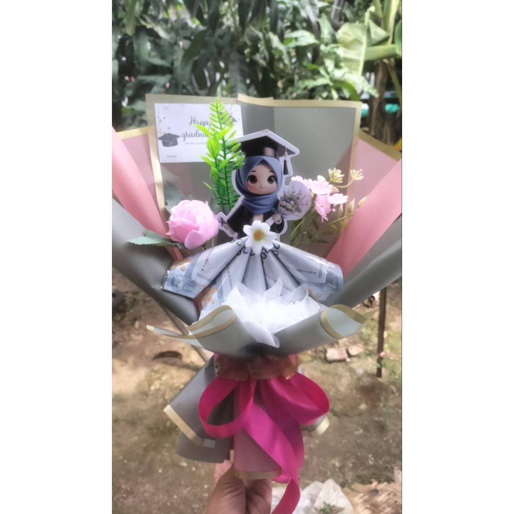 buket wisuda/buket topper wisuda cewek / cowok