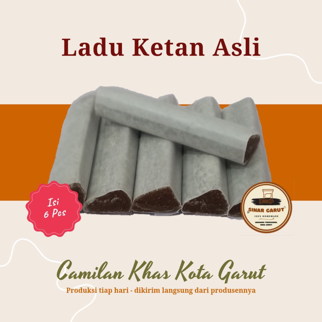Ladu Ketan - 1 pack (isi 6pcs), Camilan Khas Kota Garut