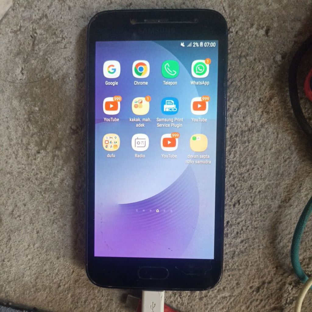 lcd + frame Samsung j2 pro original super amoled