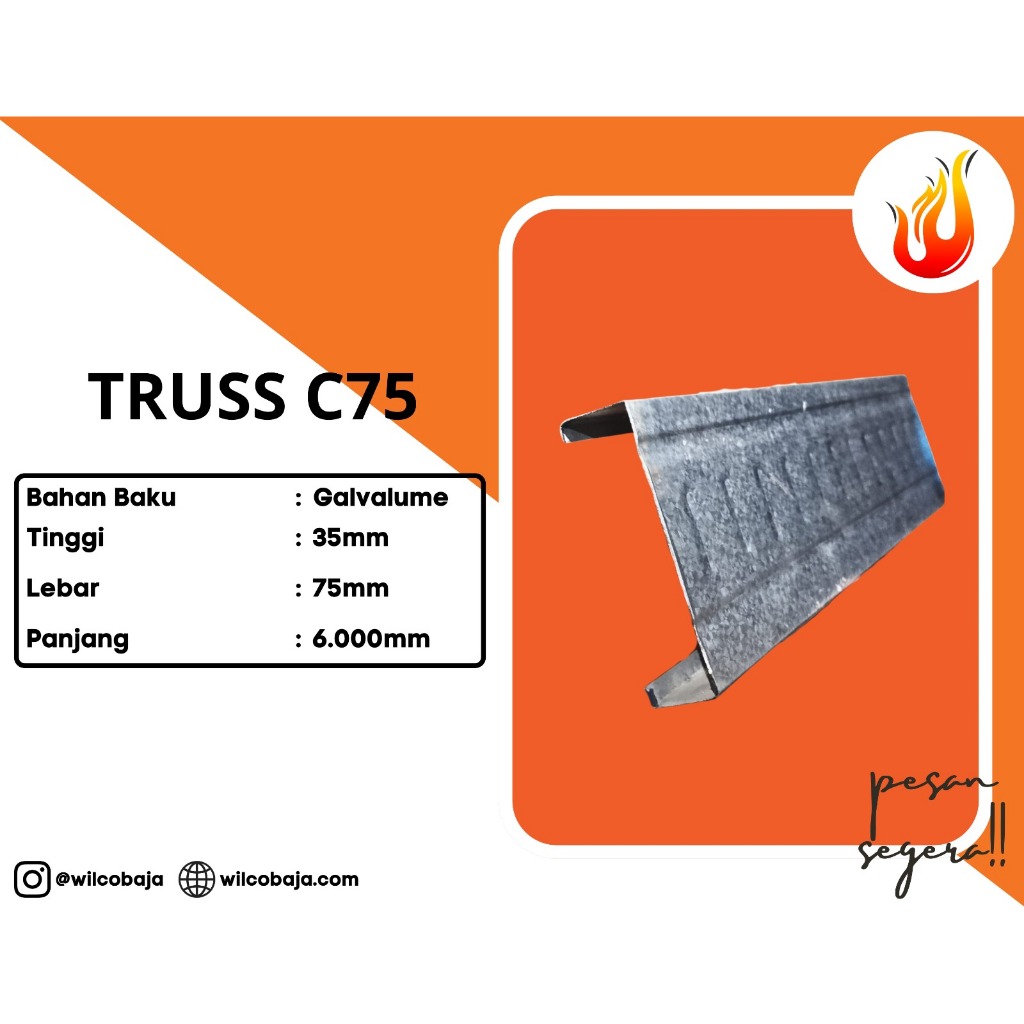 Baja ringan Truss C75