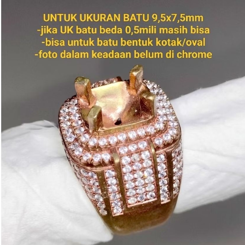 RING KUNSAR TERBARU MODEL PERAK MICROSETTING