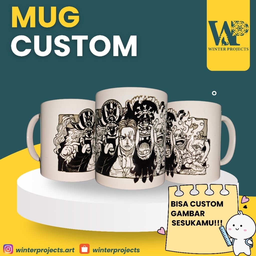 CUSTOM MUG / SOUVENIR GELAS CUSTOM / GELAS  GAMBAR CUSTOM