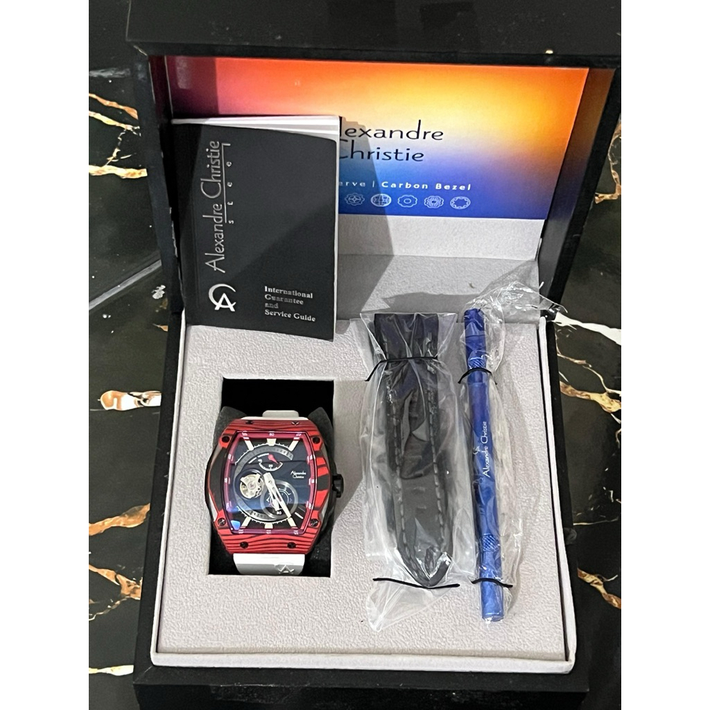 Dijual Jam One of The King of Alexandre christie, AC 6608 MA Limited edition Carbon Putih Carbon