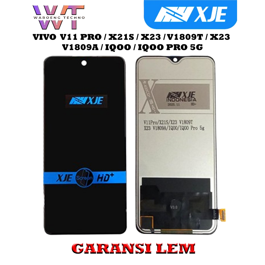 LCD VIVO X23 / V11 PRO / X21S / X23 / V1809T / X23 / V1809A / IQOO / IQOO PRO 5G BLACK FULLSET TOUCH