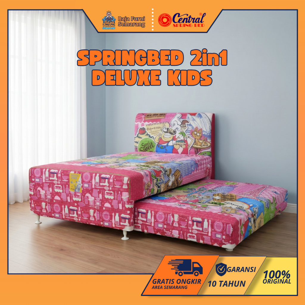 CENTRAL SPRING BED 2IN1 KIDS MAMA MIA