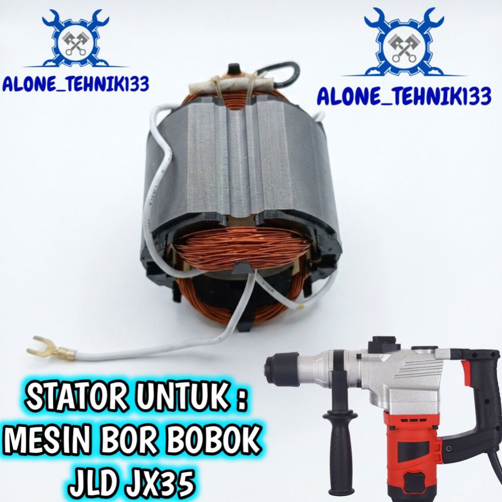 STATOR MESIN BOR BOBOK JLD JX35 BANTALAN ATAU GULUNGAN MESIN BOR BOBOK DEMOLITION HAMMER JLD JX35 ST