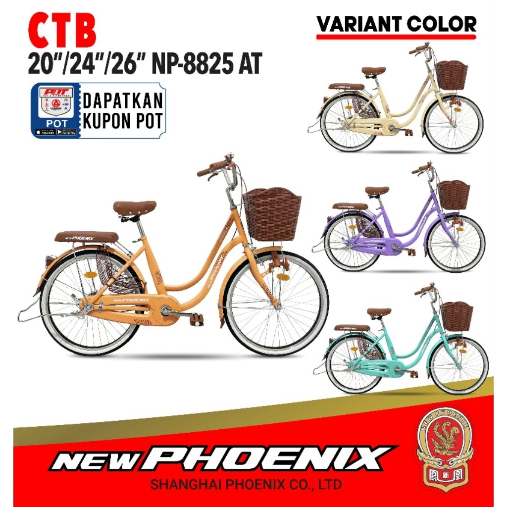 sepeda uk 20,24,26 mini new phoenix 8825 dan phoenix star dan lisella