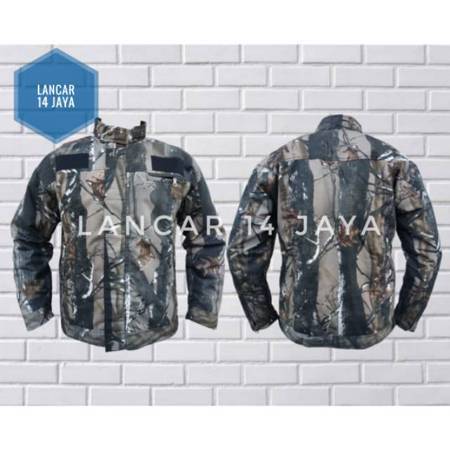 Jaket Jangkis Loreng Biru Camo Ribstok Premium