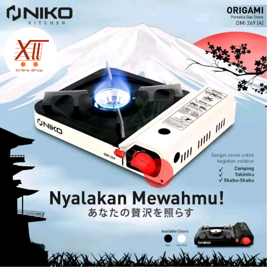 NIKO OMI~269(A) PORTABLE GAS STOVE Kompor Gas Portabel Butane
