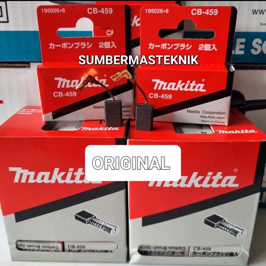 CARBON BRUSH MAKITA MT 90 MT 91 ORIGINAL ARANG SPUL KULL BOSTER MESIN GERINDA TANGAN MAKITA MT90 MT9