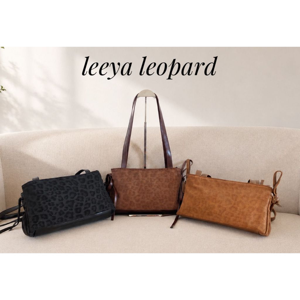 Pondoktascantik Sholderbag Leeya Leopard Bag Tas Wanita Selempang Tas Tenteng Cewek